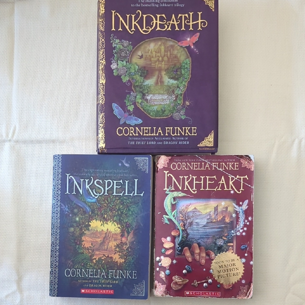 Scholastic Inkheart Series - Purple, Blue, Red Covers